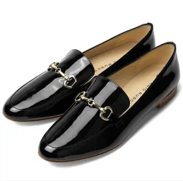 FABIO RUSCONI 블랙 플랫슈즈