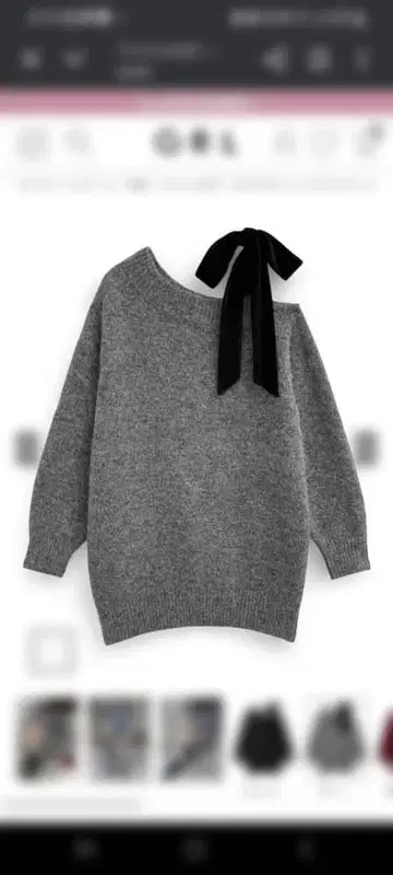 그레일 니트 원피스 택 없음 미사용