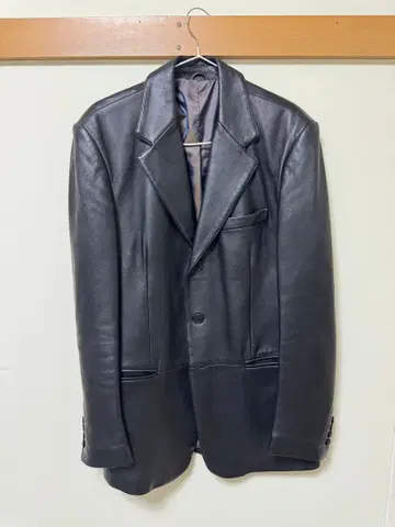 대특가 VERRI 레더 자켓 천연 가죽 자켓 블랙