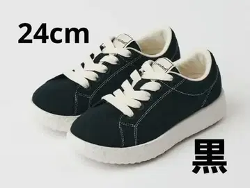 새상품 LeMouton 루무통 로우컷 스니커즈 신발 24cm 한국 블랙