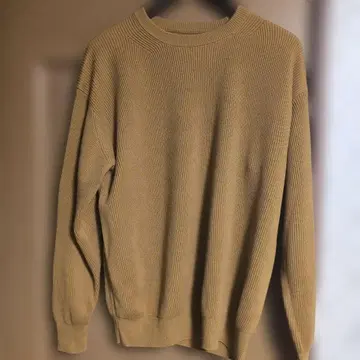 BATONER 바토너 시그니처 크루 코튼 니트