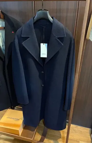 [ 약 31만 새상품 ] 울 캐시미어 LARDINI 라르디니 체스터 코트