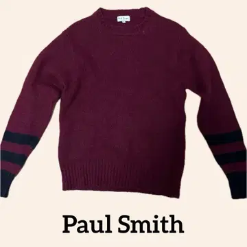 Paul Smith 버건디 니트 스웨터 M