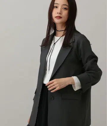 글로벌 워크 트윌 스트레치 싱글 테일러드 자켓