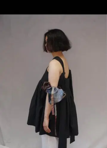 tope cross strap tunic / nylon.b