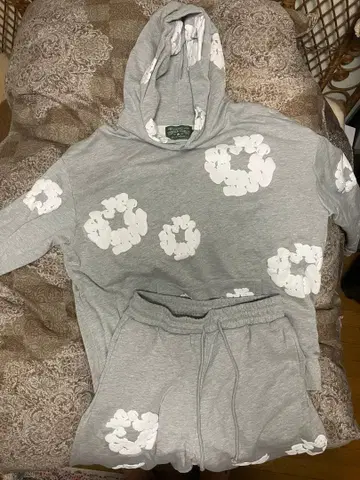 데님 티어스 셋업 그레이