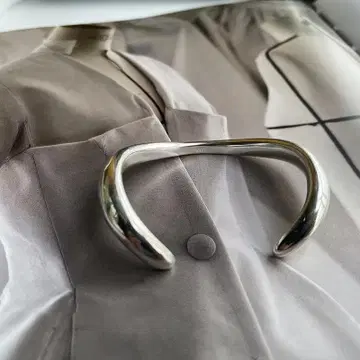 실버 925 아크 디자인 여성용 뱅글