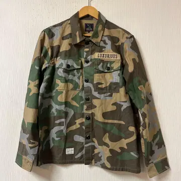 새상품급 magic stick 밀리터리 셔츠 사이즈 M 남성용 카모플라주