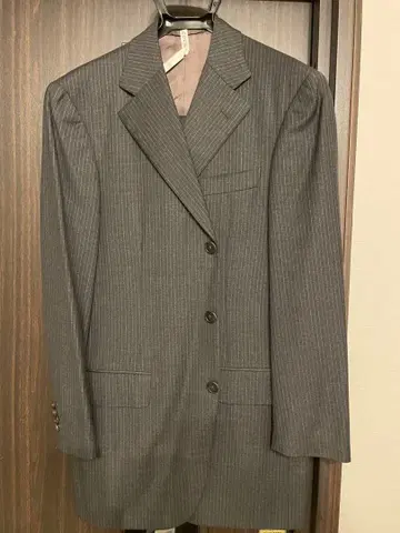 BELVEST 벨베스트 울 스트라이프 수트 46