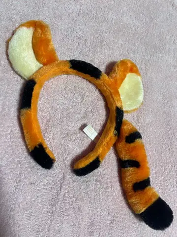새상품급 티거 꼬리 달린 머리띠 디즈니 리조트 곰돌이 푸