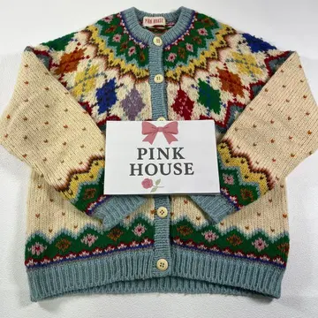 핑크하우스 니트 가디건 pink house