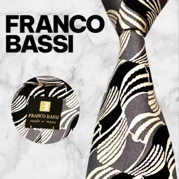 FRANCO BASSI/프랑코 바시 넥타이 그레이 올 패턴