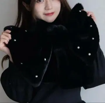 시마무라 마시로 아리스 리본 머플러 쁘띠머플러