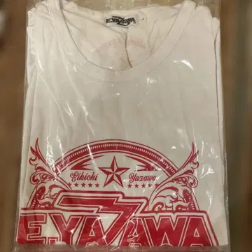 야자와 에이요시 씨 E.YAZAWA 화이트 T셔츠 락 앤 롤