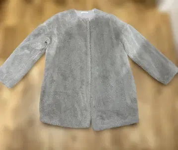 [올리브 데 올리브] 그레이 보아 자켓 퀼팅 안감