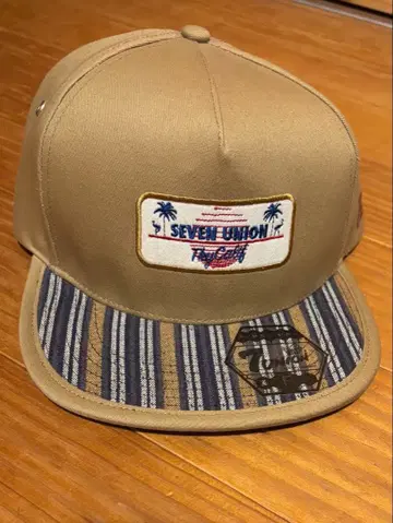 SEVEN UNION 스트라이프 캡 베이지