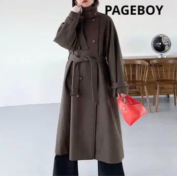 PAGEBOY 2WAY 윙 요크 트렌치코트