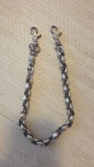 브랜드 불명 실버 지갑 체인 약 30cm
