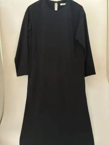 PLAIN PEOPLE 블랙 7부 소매 원피스