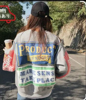 이노오 케이 착용 맨투맨 한국 패션