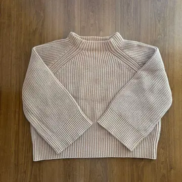 DEMYLEE 베이지 하이넥 스웨터 S