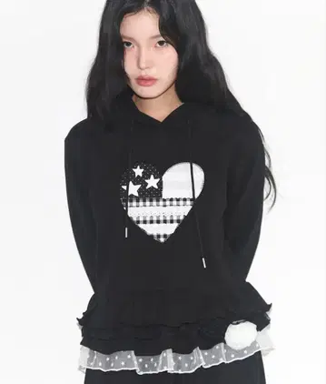 ILLIGO 타이니 레이스 후디 블랙