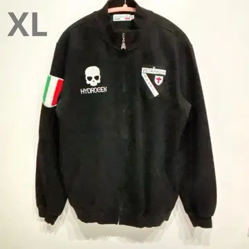 하이드로겐 후드티 해골 속기모 척 집업 블랙