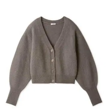 Lily Brown 로고 버튼 폭스 가디건 24 가을/겨울