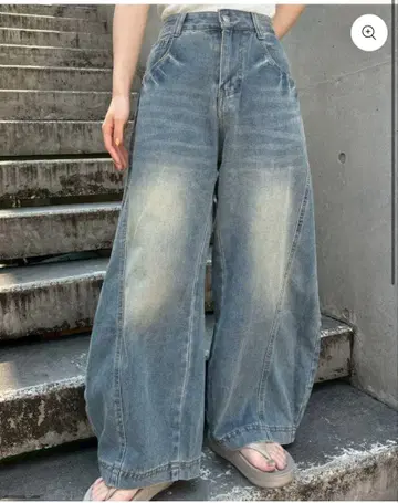 라인 벌룬 데님 팬츠 CM0010