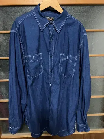 BEAMS+ 샴브레이 워크 셔츠