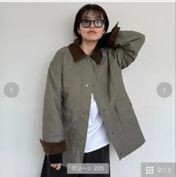 새상품 빅 퀼트 자켓 시마무라 푸우 푸우 카키 L