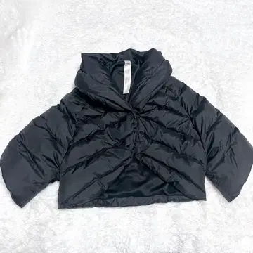 무루아 다운 자켓 숏 기장 블랙 프리 사이즈