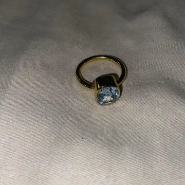 토파즈 런던 블루 토파즈 골드링 스카이블루 보석 장식