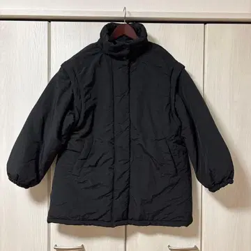 RE:EDIT 2WAY 미들 기장 다운 라이크 패딩 자켓 코트 113