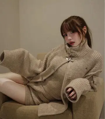 andmary Hug knit set up mocha