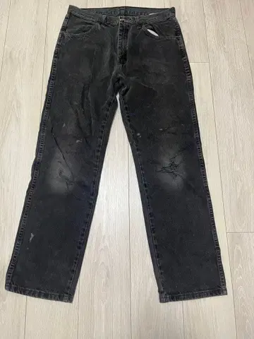 RUSTLER 90s made in us 블랙 데님 팬츠 스트레이트