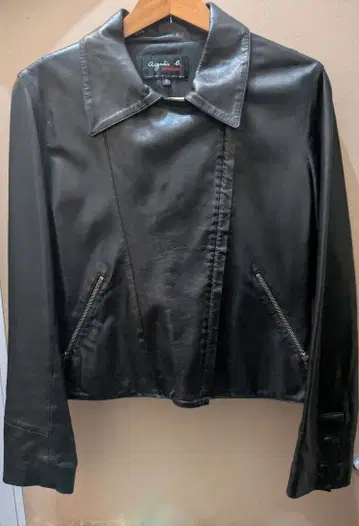 agnes b. 아네스베 SPECIAL 사이즈 2 램 가죽 짧은 기장