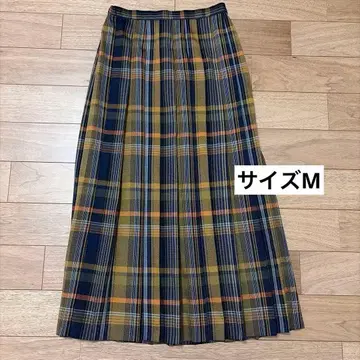 URBAN RESEARCH DOORS 체크 무늬 플리츠 스커트 M