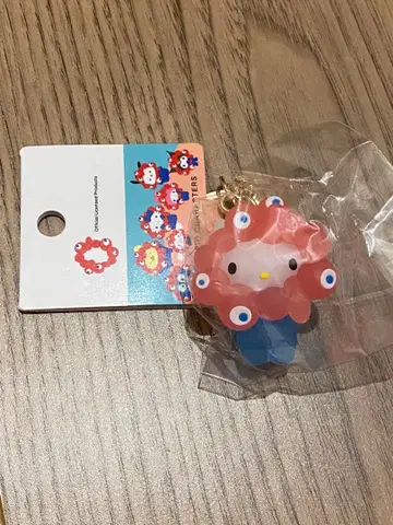 하쿠 미야쿠미야쿠 산리오  입체 키링 키티 클리어