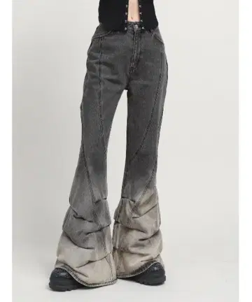 새상품 택 포함 Darich 루즈 쿠션 데님 팬츠