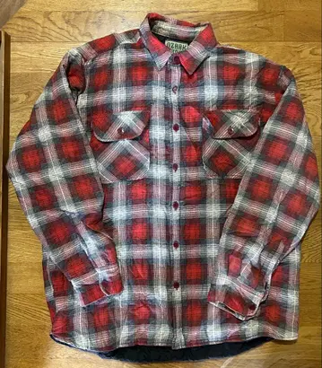 90s 퀼팅 자켓 플란넬 셔츠 옴브레 빈티지 그런지