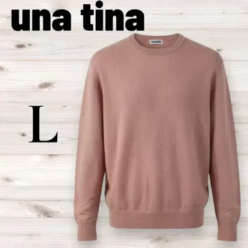 una tina 우나티나 캐시미어 100% 니트 스웨터 L 핑크 고급