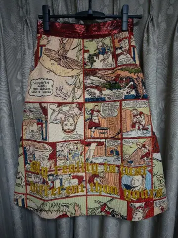 unlogical poem 앨리스 패턴 자카드 스커트