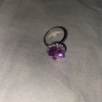 토파즈 핑크 스톤 반지