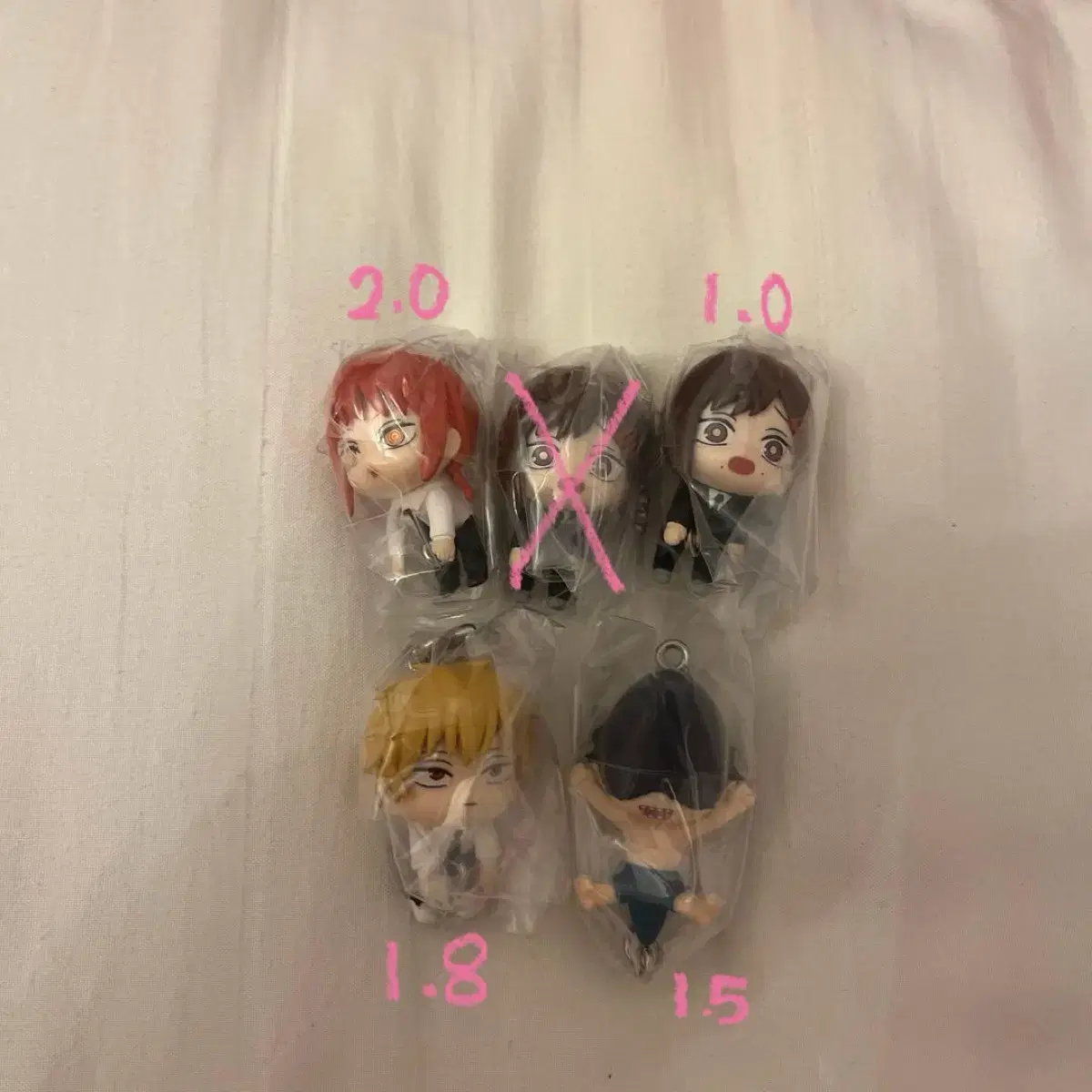 Chainsaw Man Droopy Gacha Keyring