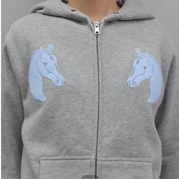 [ 당일 발송 1번 최신 ] LABYRIN 지퍼 후드티 그레이