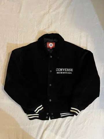 90s CONVERSE 가죽 바시티 자켓 수베니어 자켓 빈티지