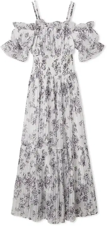 SNIDEL Sustainable 오프숄더 개더 원피스