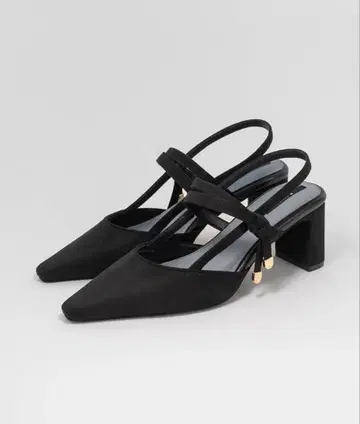 RANDA 리본 모티브 스트랩 펌프스 24.5 L