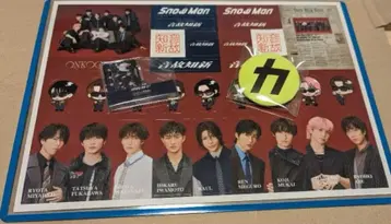 Snow Man 스티커, 배지, 아크릴 스탠드 세트